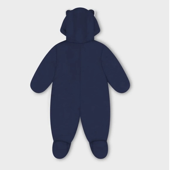 Carter's Baby Bear Hooded Snowsuit Size 9M - Picture 3 of 10